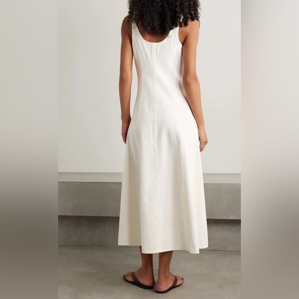 NWT Citizens of Humanity Rosetta Dress in Pashima White Denim Cotton 2 - Picture 2 of 16